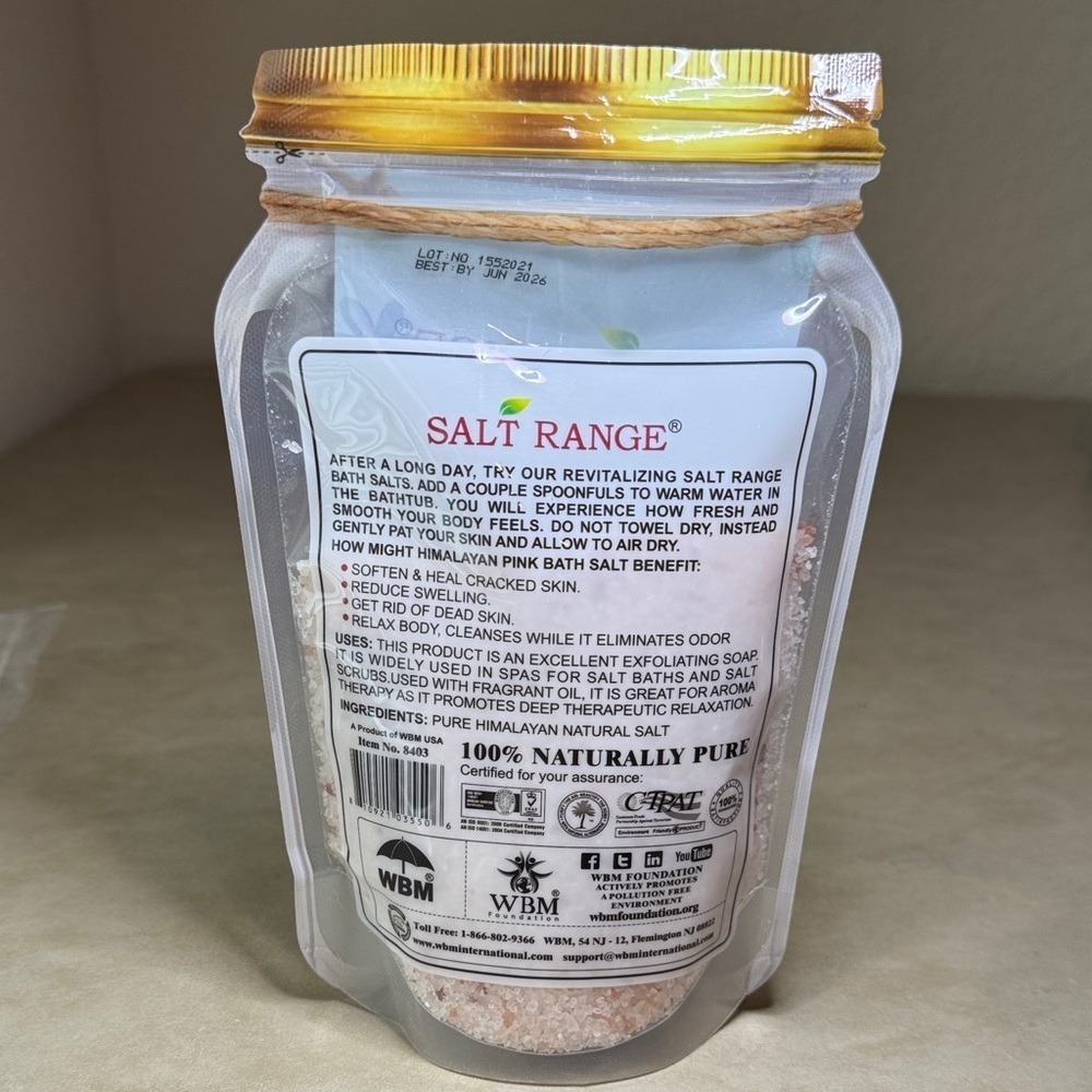 Salt Range Himalayan Pink Bath Salt - Picture 2 of 2